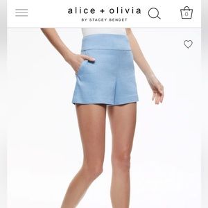 Alice and Olivia royal blue high waisted Donald shorts ROYAL BLUE
